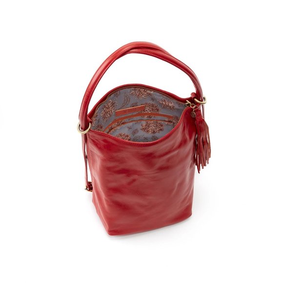 NWT New Hobo Blaze Backpack Bucket Bag Sling Brick Red Retired Rare
